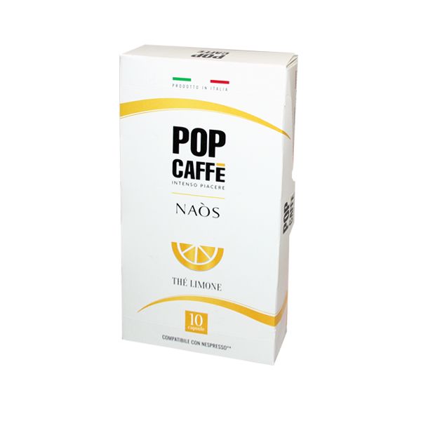 10 capsule Pop Caffè NAOS THE LIMONE compatibile NESPRESSO