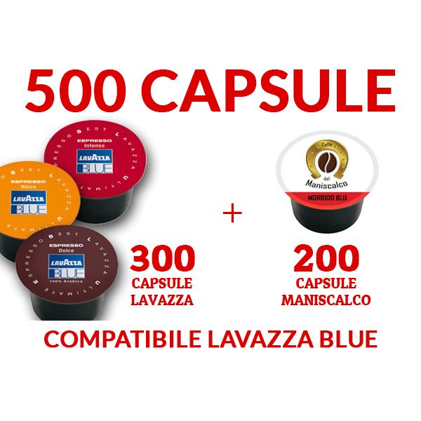 500 Cialde caffè LavAzza Blue e compatibili 99€