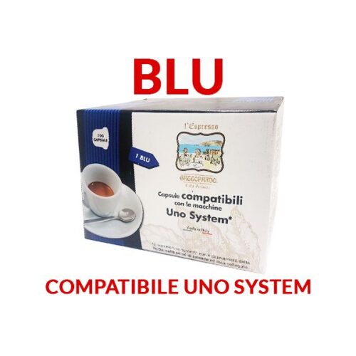 100 capsule Gattopardo Blu compatibili Uno System