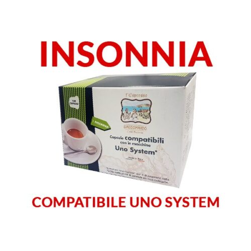 100 capsule Gattopardo Insonnia compatibili Uno System