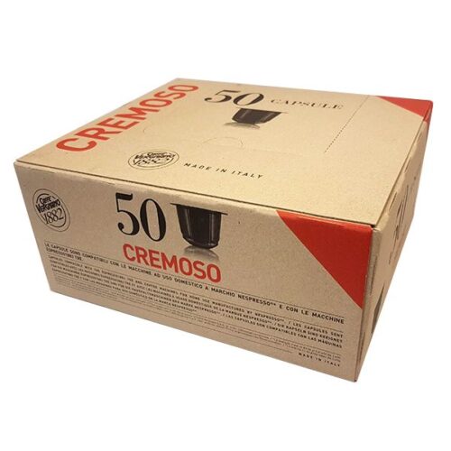 50 capsule caffè VERGNANO CREMOSO Compatibile Nespresso