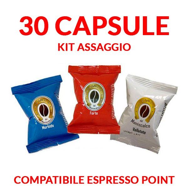 30 capsule caffè del maniscalco compatibili espresso point