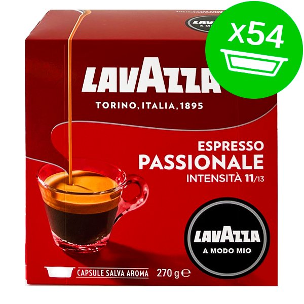 54 cápsulas Lavazza A Modo Mio PASSIONAL nuevo embalaje