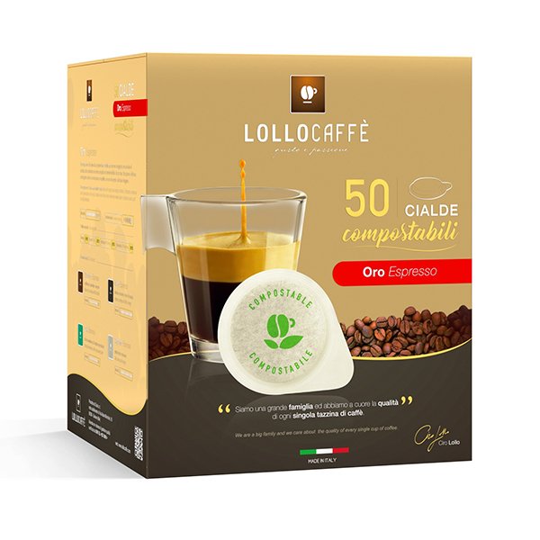 50 Capsules Lollo Caffè Mélange d'Argent Compatible Dolce Gusto