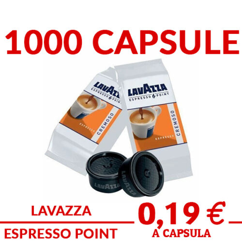 1000 capsule caffè caffè lavazza miscela cremoso originale Espresso Point prezzo promo ed offerte su cialdeweb.it