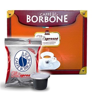 100 capsules de café RESPRESSO BORBONE RED mélange compatible avec les systèmes NESPRESSO promo et offres sur cialdeweb.it
