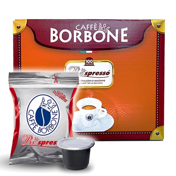 100 capsule caffè RESPRESSO BORBONE miscela ROSSA compatibili con sistemi NESPRESSO promo ed offerte su cialdeweb.it