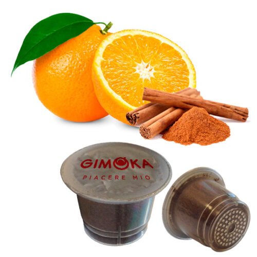 10 cápsulas de naranja y canela Gimoka compatibles con Nespresso