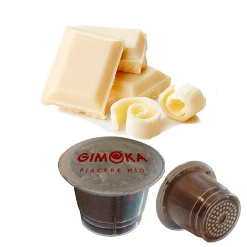 10 Nespresso compatible Gimoka white chocolate capsules