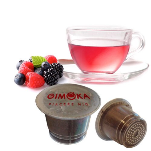 10 Nespresso compatible Gimoka berries herbal tea capsules