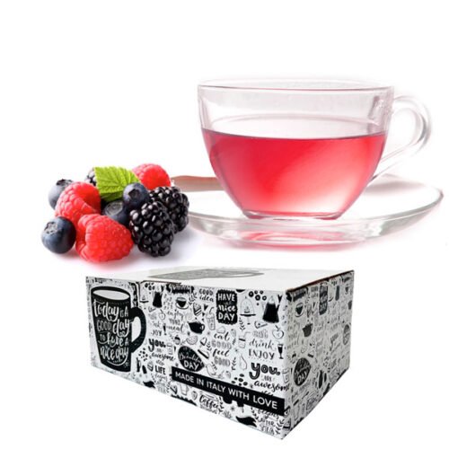 Box 10 Kapseln Gimoka Wildbeeren-Kräutertee Nespresso-kompatibel