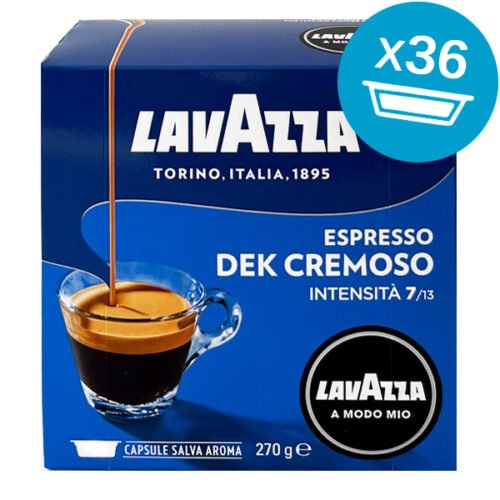 36 capsule LavAzza A Modo Mio Dek Cremoso