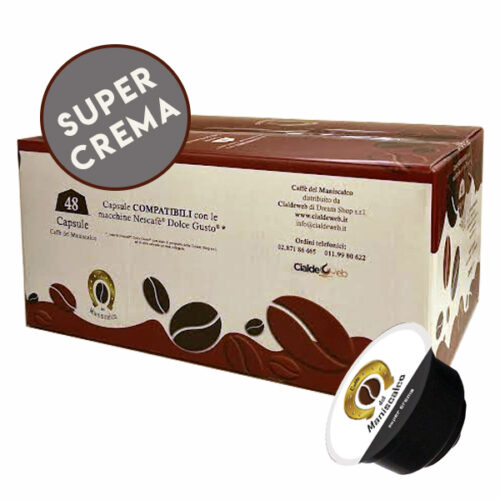 Box 48 capsule cafffe del maniscalco Super crema DG