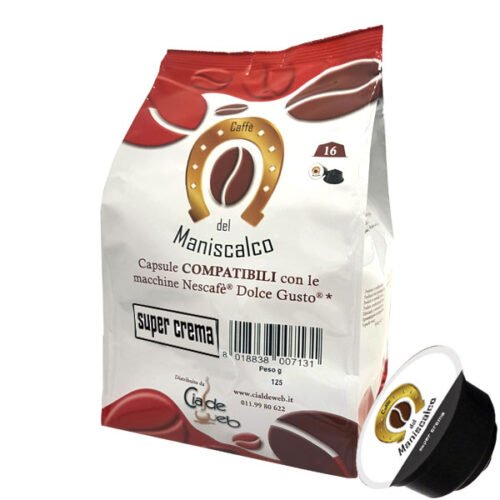 capsule caffè del maniscalco super crema compatibili dolcegusto