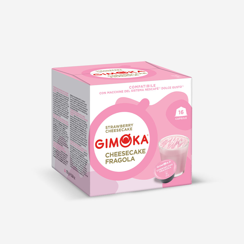 gimoka bevanda cheesecake fragola dolce gusto