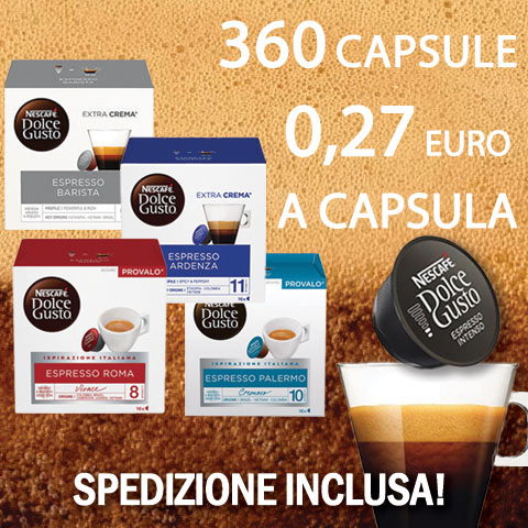 Offerta 360 capsule dolce gusto originali