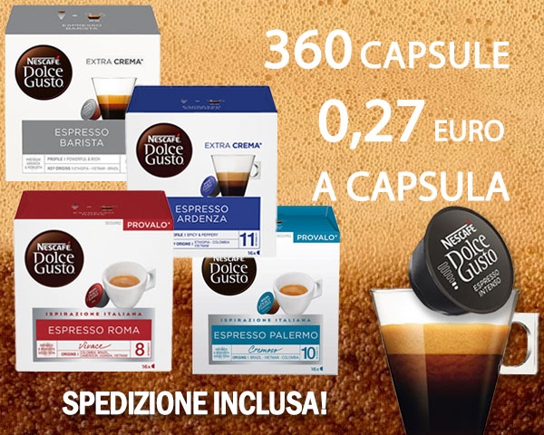 Offerta 360 capsule Dolcegusto originali