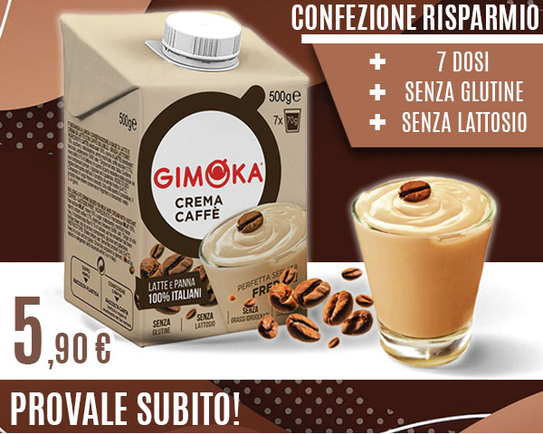 Crema Caffè Gimoka senza glutine e senza lattosio confezione risparmio da 500 Gr promo ed offerte su cialdeweb.it