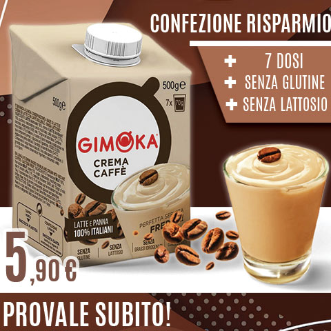 Crema Caffè Gimoka senza glutine e senza lattosio confezione risparmio da 500 Gr promo ed offerte su cialdeweb.it
