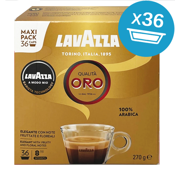 36 Cápsulas Lavazza A Modo Mio Oro Calidad