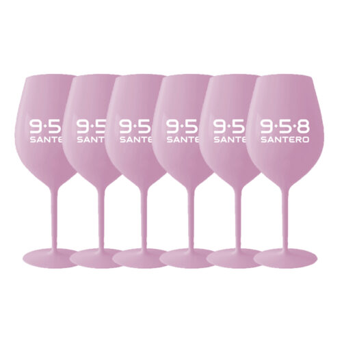 6 Calici Santero Rosa