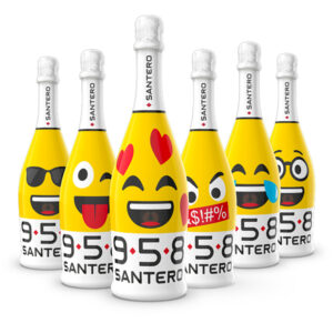 Collection de bouteilles d'emoji Santero 958