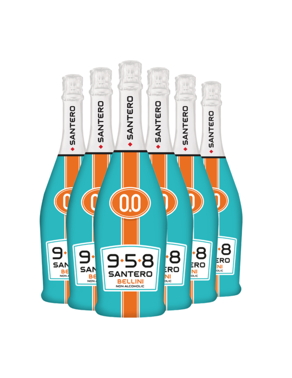 Non-alcoholic Bellini pack of 6 bottles