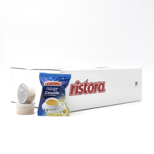 25 capsule CAMOMILLA ZUCCHERATA Ristora compatibili Lavazza Espresso Point