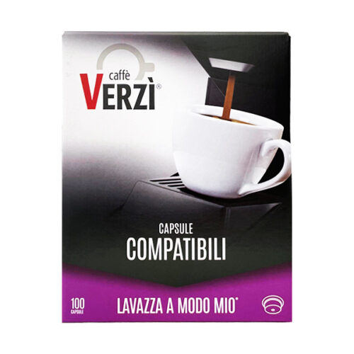 100 de capsule de cafea VERZI compatibile cu sistemele Lavazza A MODO MIO