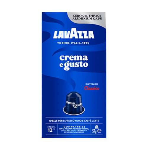 capsulă de aluminiu CREMĂ ȘI GUST CLASIC Lavazza compatibil Nespresso Cumpărați promoții și oferte pe site-ul www.cialdeweb.it!