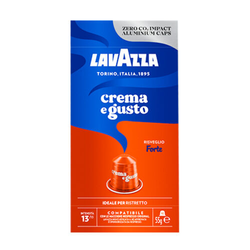 10 aluminum capsules CREMA E GUSTO CLASSICO Lavazza compatible Nespresso 