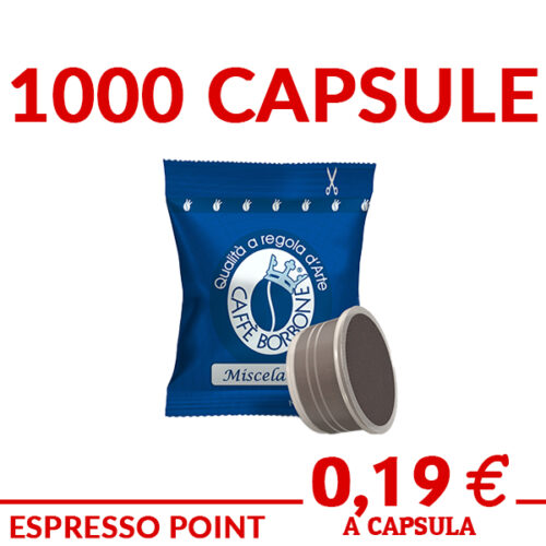 1000 capsule caffè Borbone miscela Blu compatibili Espresso Point prezzo promo ed offerte su cialdeweb.it