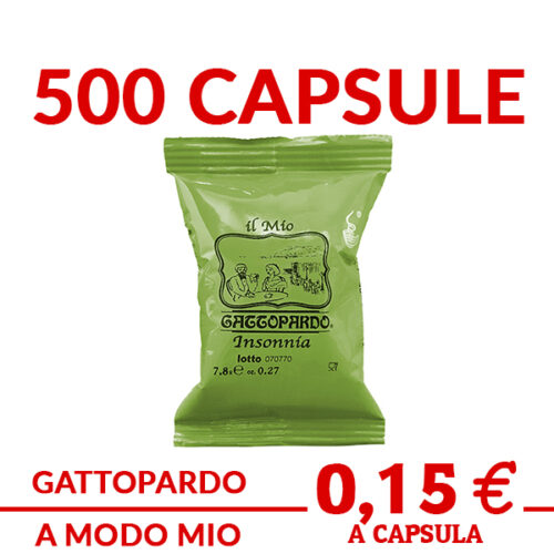 capsule Gattopardo Il mio Insonnia compatibile con macchine e sistemi A Modo Mio prezzo promo ed offerte su cialdeweb.it