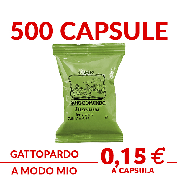 capsule Gattopardo Il mio Insonnia compatibile con macchine e sistemi A Modo Mio prezzo promo ed offerte su cialdeweb.it