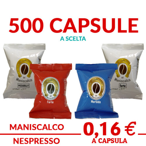 blacksmith's coffee Nespresso compatible 500 capsules to choose between strong piccadilly soft and velvety promo and offers on cialdeweb.it