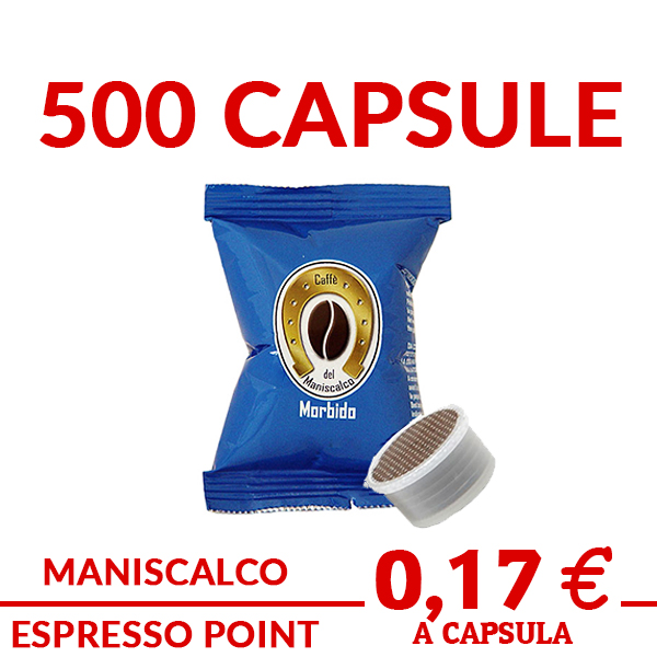 500 capsule caffè caffè del maniscalco miscela morbido compatibili Espresso Point prezzo promo ed offerte su cialdeweb.it