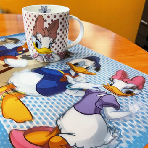 Taza de desayuno original DISNEY PAPERINA 400 ml + mantel de mesa GRATIS precio promocional y ofertas en cildeweb.it