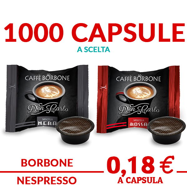 100 Capsule Caffè Borbone Don Carlo Miscela Rossa compatibile