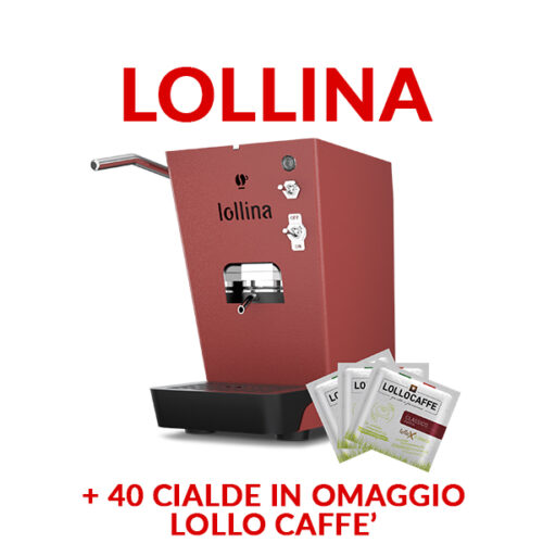 LOLLINA LOLLO coffee machine for ESE 44 PAPER PODS Color RED promo price and offers on CIALDEWEB.IT