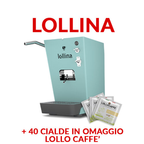 LOLLINA Aparat de cafea LOLLO pentru PAPER PODS ESE 44 Culoare ACQUAMELLOW TURCOISE pret promo si oferte pe CIALDEWEB.IT