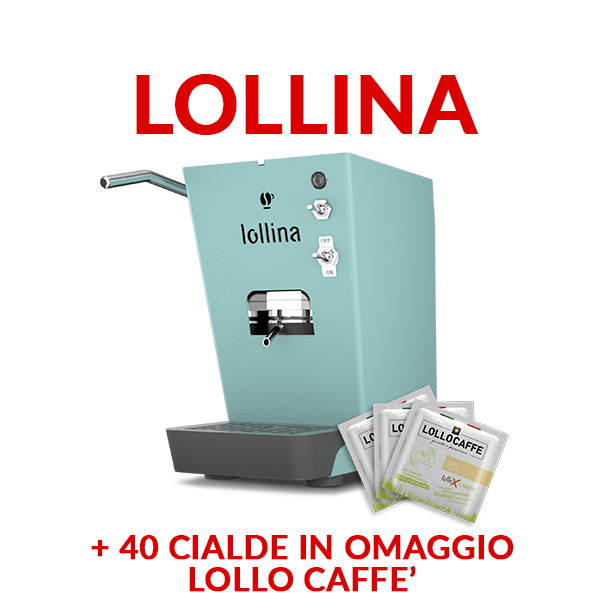 LOLLINA Macchina caffè LOLLO per CIALDE IN CARTA ESE 44 Colore ACQUAMELLOW TURCHESE prezzo promo ed offerte su CIALDEWEB.IT