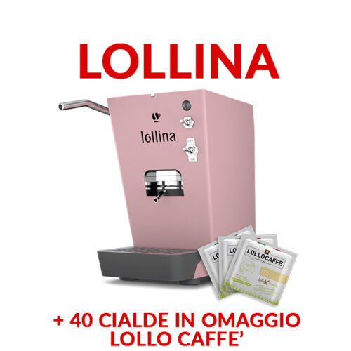 LOLLINA LOLLO coffee machine for ESE 44 PAPER PODS PINK color promo price and offers on CIALDEWEB.IT