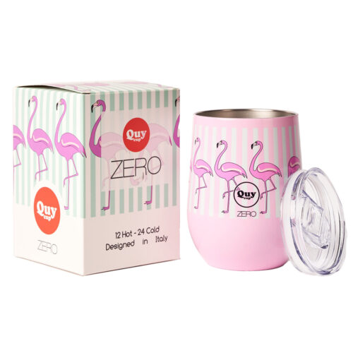 FLAMINGO Vaso térmico la taza de té ecológica de diseño en acero inoxidable 304 - sólo en cialdeweb.it cápsulas monodosis máquinas de café y accesorios