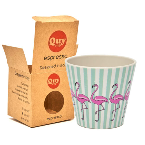 FLAMINGO - Eco design cup in recycled plastic - only on cialdeweb.it capsules pods coffee machines and accessories