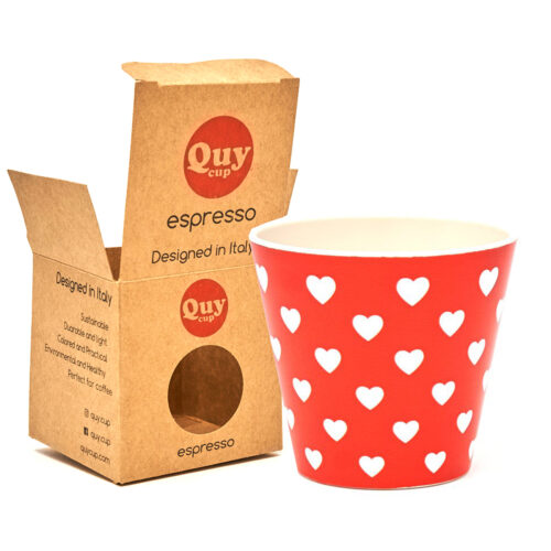 HEART - Eco design cup in recycled plastic - only on cialdeweb.it capsules pods coffee machines and accessories