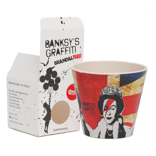 LIZZY STARDUST BY BANKSY - Eco design cup in recycled plastic - only on cialdeweb.it capsules pods coffee machines and accessories