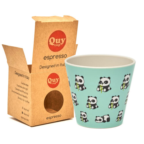 PANDA - Eco design cup in recycled plastic - only on cialdeweb.it capsules pods coffee machines and accessories
