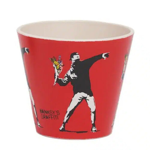 THE FLOWER THROWER DE BANKSY - Cana cu design eco din plastic reciclat - doar pe cialdeweb.it capsule capsule cafetiere si accesorii