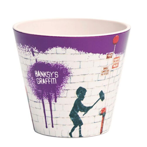 HAMMER BOY BY BANKSY - Eco design cup in recycled plastic - only on cialdeweb.it capsules pods coffee machines and accessories