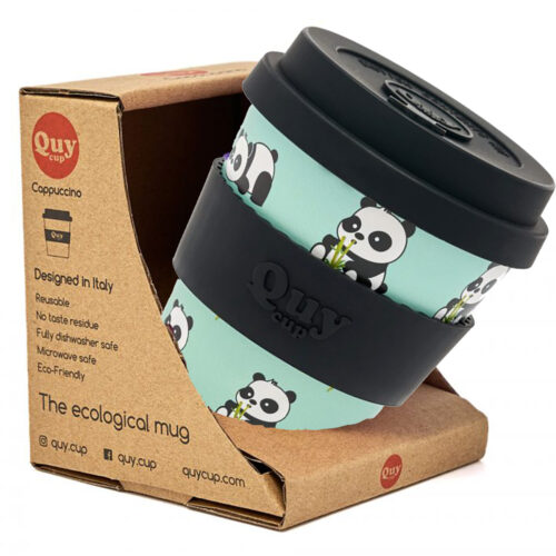 PANDA Die Design-Öko-Cappuccino-Kräutertee-Tasse aus recyceltem Kunststoff – nur bei cialdeweb.it, Kapseln, Pads, Kaffeemaschinen und Zubehör